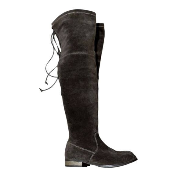 Sole Society Women's Over-the-Knee Black‎ Suede Valencia Boots Size 6.5 - Picture 1 of 16